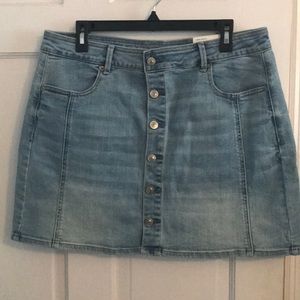 NWT High Rise Denim Skirt